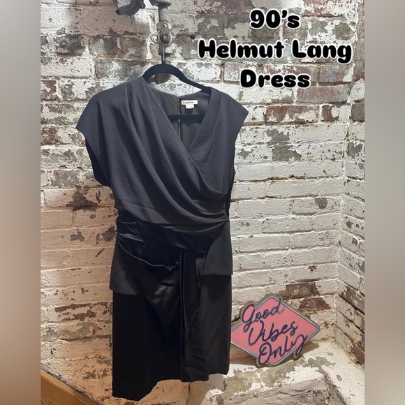 Helmut Lang Dresses & Skirts - Vintage Helmut Lang Asymmetrical Little Black Dress. Size 8.